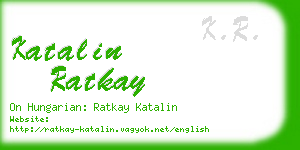 katalin ratkay business card